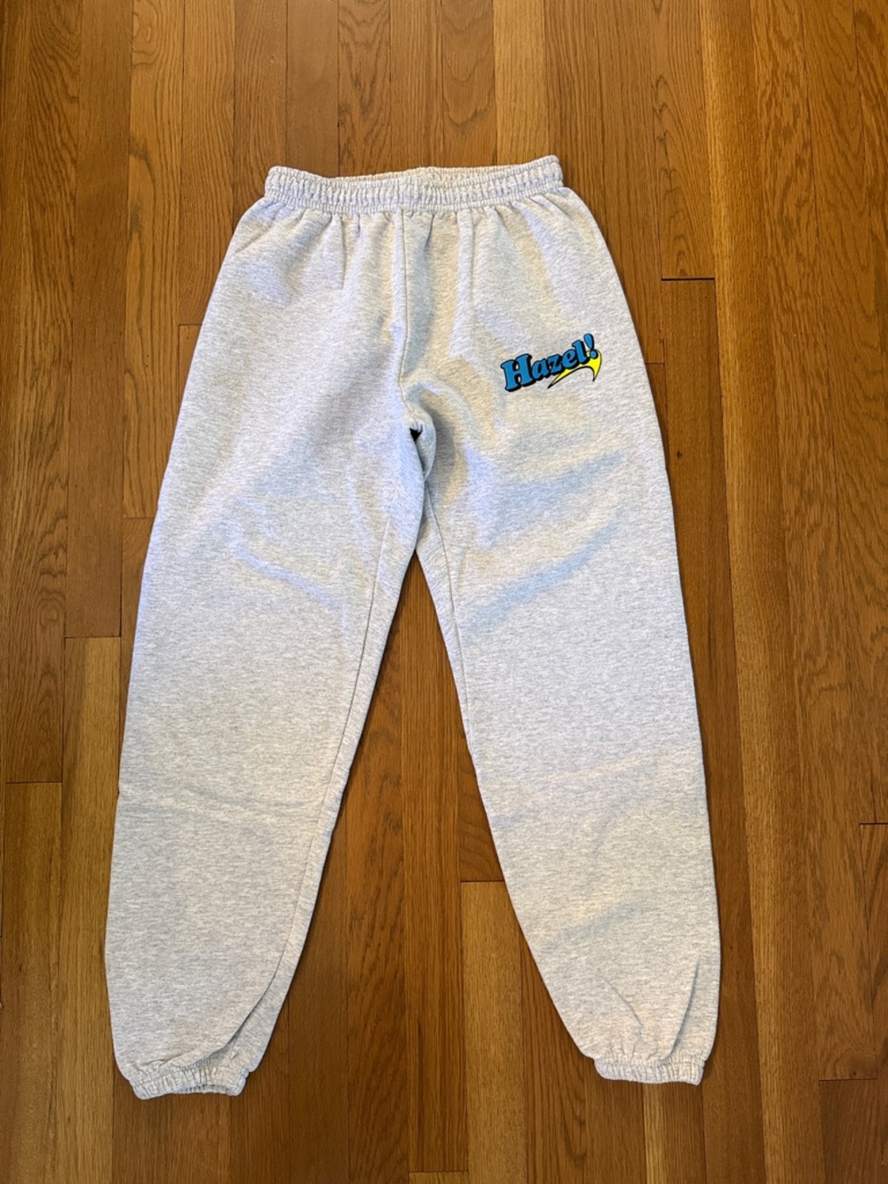 hazel light gray jogger sweatpants